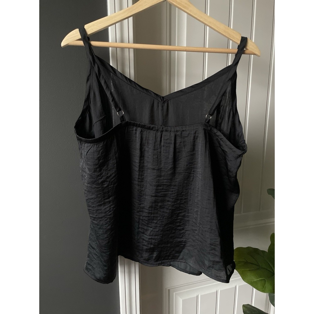 Adore Me Bethany Tank Camisole Black XL 100% Polyester Adjustable Straps Pajama - Picture 3 of 7